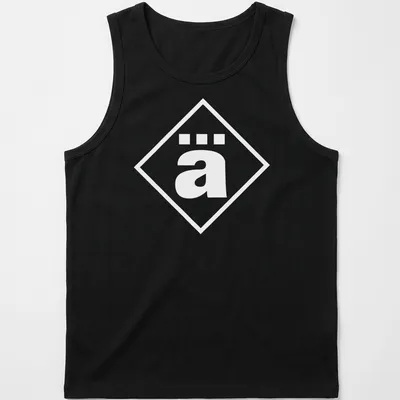 Minimalist Die Ärzte shirt featuring the band's name in black and white typography — printed on a tank top