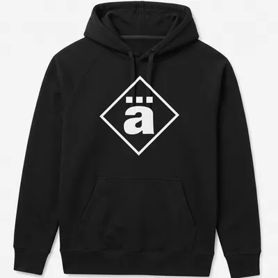 Minimalist Die Ärzte shirt featuring the band's name in black and white typography — printed on a unisex hoodie