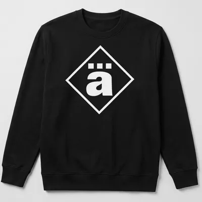 Minimalist Die Ärzte shirt featuring the band's name in black and white typography — printed on a unisex sweatshirt