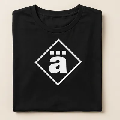 Minimalist Die Ärzte shirt featuring the band's name in black and white typography — printed on a women's shirt