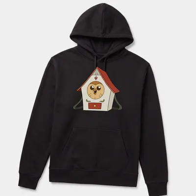 Cartoon owl character named Hooty with vibrant colors and playful expression — printed on a unisex hoodie