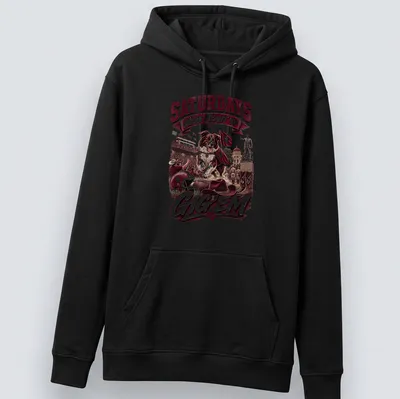 Vintage style t-shirt featuring Border Collie and humorous text about Saturdays. — printed on a unisex hoodie